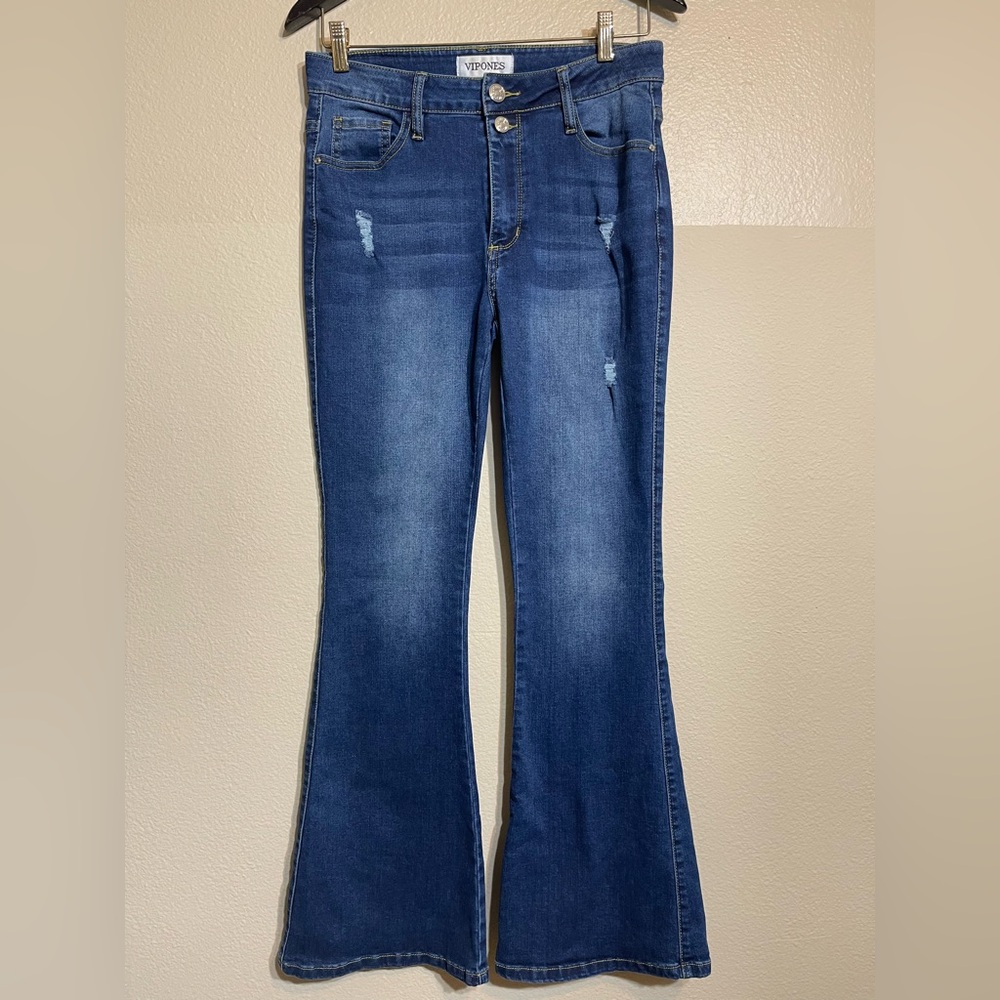 VIPONES Blue Women's Flare Jeans  size 8